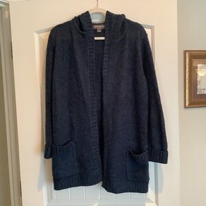 Open Front Hooded Cardigan